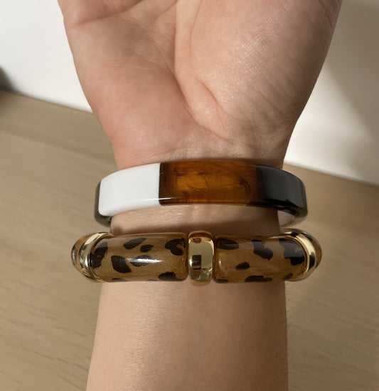 Bracelet Léopard Doré