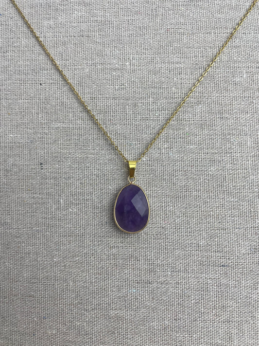 Collier pendentif Améthyste