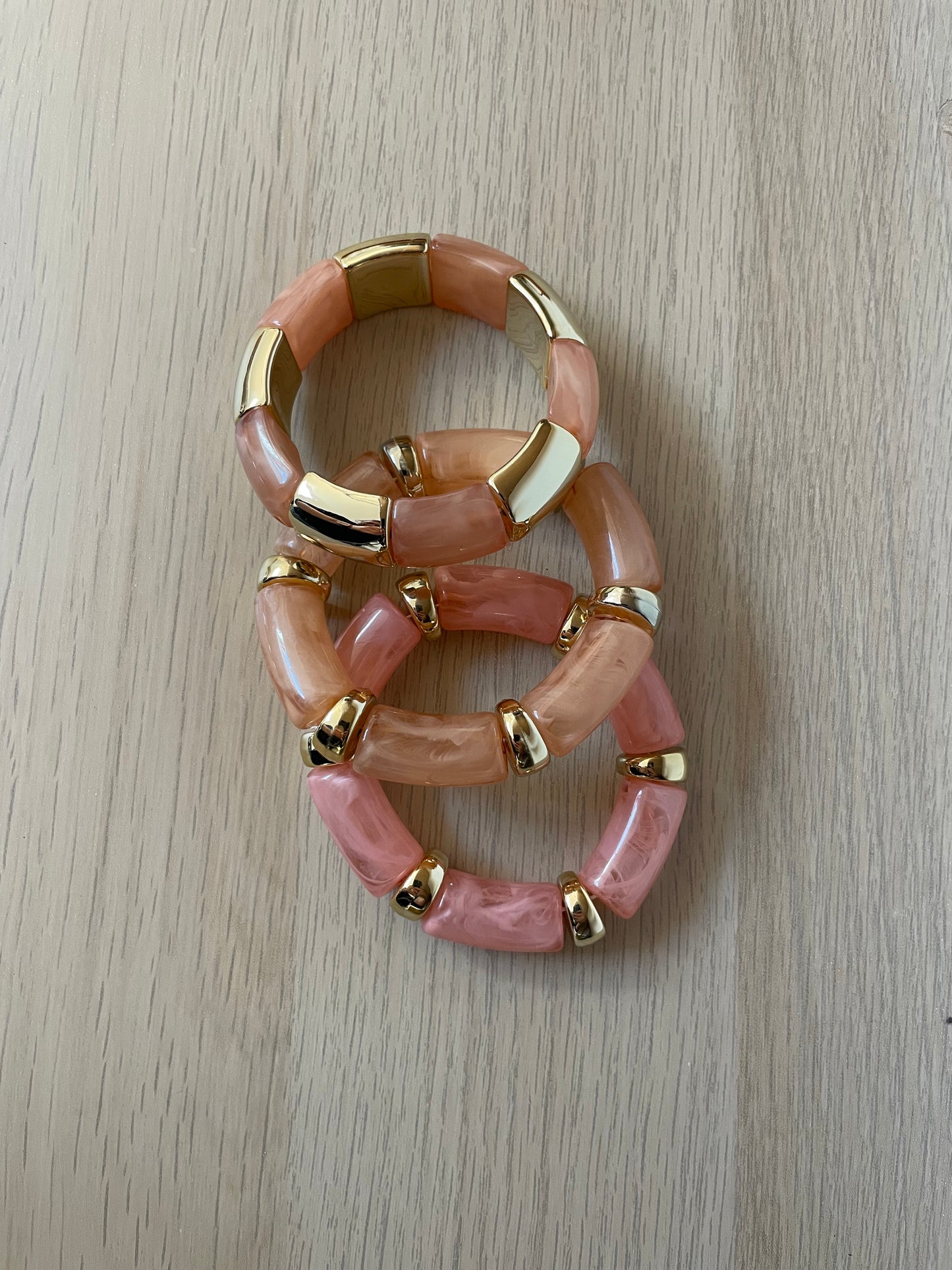 Bracelet pêche doré