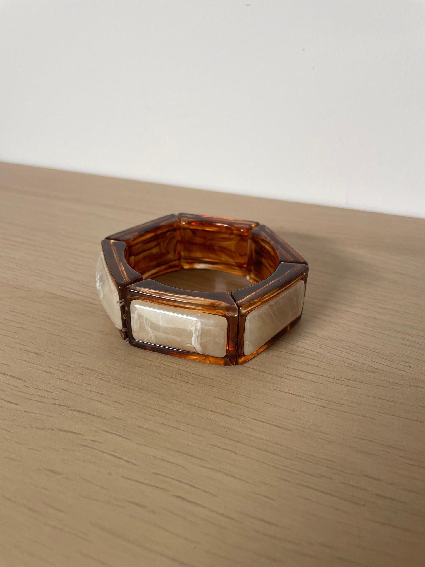 Bracelet Marron Beige marbré