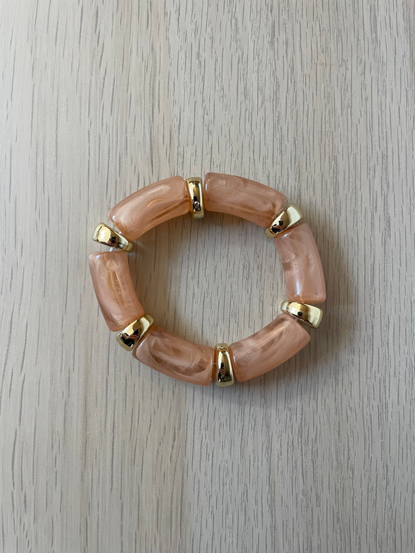 Bracelet pêche doré