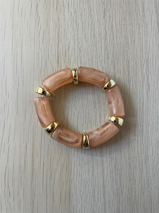 Bracelet pêche doré