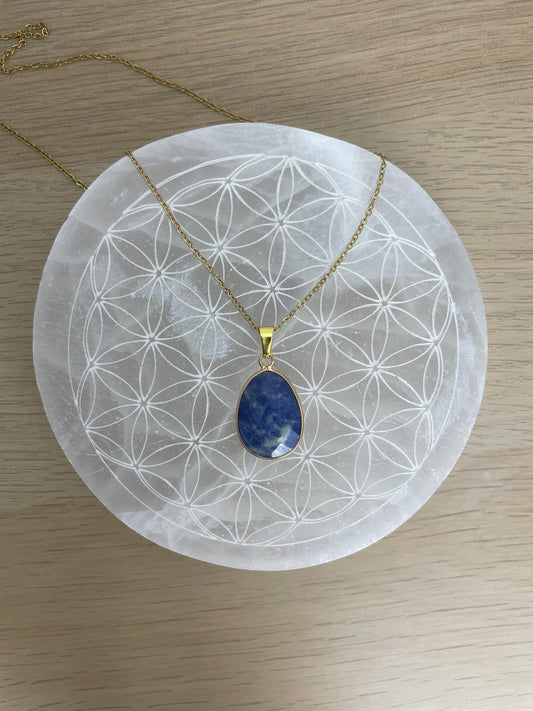 Collier pendentif Sodalite
